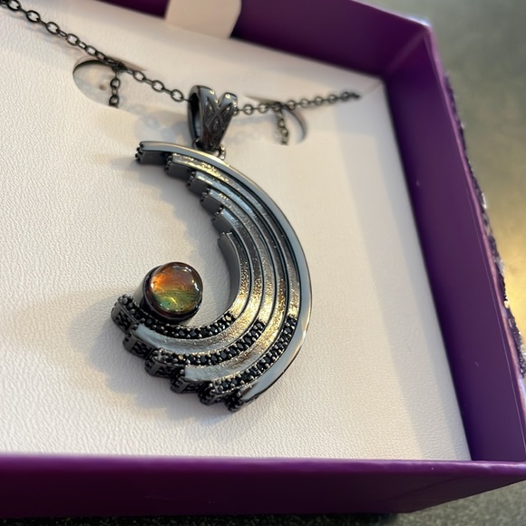 Ring bomb party necklace:Galaxia design lab created blue galaxy ammo lite - Picture 4 of 8